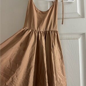American Apparel Tan Kids Dress